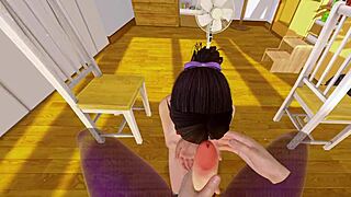 她沉浸在虚拟现实中给我口交