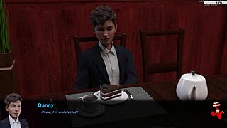 Genç esmer üvey anne büyük memeleriyle traşlı amcığını masa altında dış mekanda sergiliyor