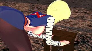 安卓18暗示龙珠Z吸大鸡巴POV被操