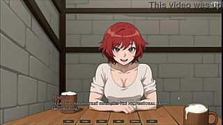 Tomboy ljubezenske iskre v vroči kovaški hentai igri z tveganim javnim blowjobom