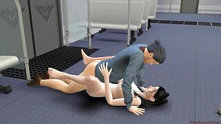 Ei, olha esse velho apalpando aquela estudante asiática 18+ jovem no metrô!