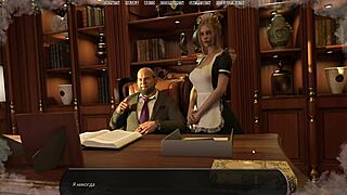 Brunette milf shows off ass in erotic gameplay