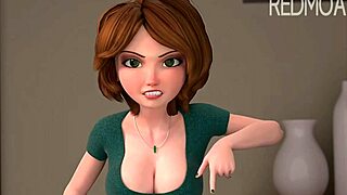 Тётя Касс получает жёсткий трах в 3D анимации Редмоа