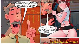 삼촌이 처녀들 꽉 조인 엉덩이 드릴, 교회 친구 차 안에서