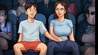 Summertime Saga колежка язди огромен