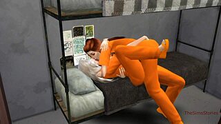 أحب مشاهدة الشرطي يضرب ذكره على عمل ليزبيان حار في السجن