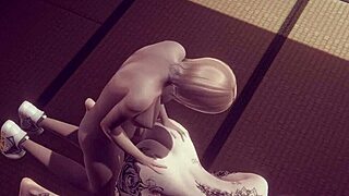 Ei futanari, me dá esse footjob e me fode doggy style em jogo hentai manga sem censura