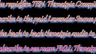 Throatpie compilation 26 brings the best sloppy 69 deepthroat blowjob swallow videos from 2021! So intense and messy with all that cum action.