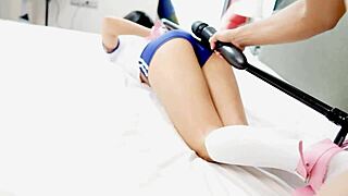 Напълно съм зависим от тази сладка японка в стегнат бондаж!