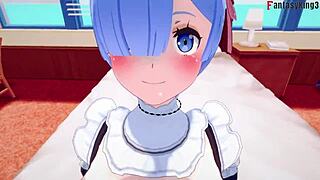 ريم الخادمة الكبيرة الصدر في جنس جامح في ري زيرو بي أو في فانتازيا