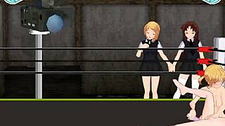 공주 카린이 니나와 링에서 에픽 배틀