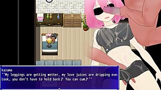 她用玩具自慰手指，同时拥抱绿帽欲望在这个口交游戏第一部分