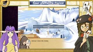 Аватар лесбийки оргия с големи цици брюнетки хендджоб в игра