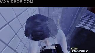 พี่เลี้ยงเด็กสไตล์กอธิคเย็ดพี่ชายใหญ่