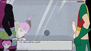 Raven ให้ handjob เข้มข้นใน 18Titans ตอน 13