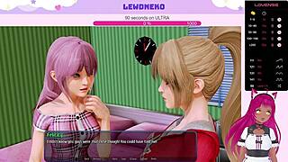 LewdNeko VTuber bawi się niegrzecznie w Harem Hotel!