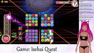 Я не могу насытиться VTuber Lewdneko, играющей в квест исекая с этими большими сиськами и моментами кремпая в части 2