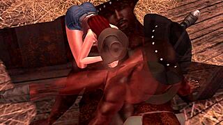 Vilt vest-eventyr med avatar cowgirl-aksjon.