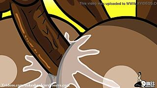 طيز كبيرة سوداء بي بي دبليو تتعامل مع زب هائل عميق في طيزها من الخلف