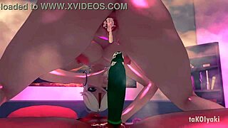 嗯，就像，我在用乳交和喷水完全支配这个牛仔女骑乘我...是的，到处射精。