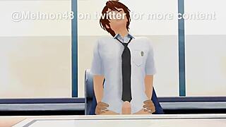 الفتى النسائي حيوان أليف العميد يتناك بقوة من عميد المدرسة.