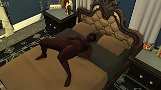 Деми мастурбира мократа си путка във фортнайт ебони сцена