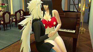 Naruto and Dragon Ball crews get wild. All wives take anal hard!