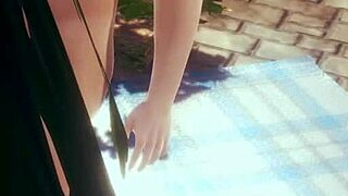 Akcja hentai w trójce! Dwie dziewczyny jeden chłopak publicznie!