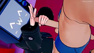 สาวทีวีอยากเซ็กส์แรงในห้องน้ำก่อนนอน