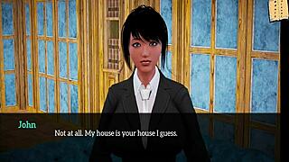 माई न्यू फैमिली 228 में रेडहेड मिल्फ अपनी बड़ी गांड शो कर रही है