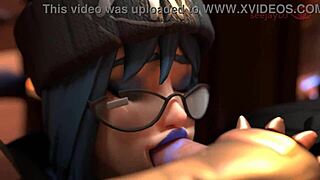 होप ग्लासेस पहने नॉटी हो गई, क्लासरूम आउटडोर में लंड पर ब्लोजॉब दे रही है