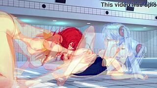 Ruri Hoshino És Festenia Muse Leszbikus Akció