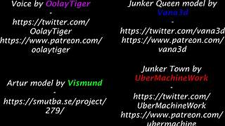 Junker Queen attrape le voleur et le domine avec une puissance brute