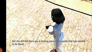 Oj, I Hg Fate And Life Del2 Hon Har Stora Pattar Studsar Medan Hon Onanerar Vilt I Spelet