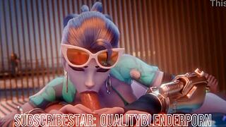 Človek, obožujem, ko Widow globoko požira na plaži!