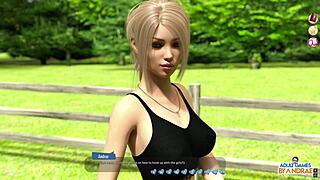 看着Eve用她丰满身体在淋浴中自慰喷水，我好兴奋 - 帮助辣妹 第18集