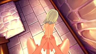 Трап эльфийская горничная моет, так приятно