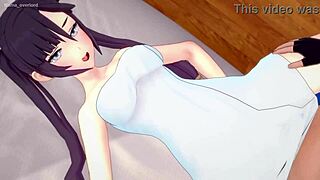 モナがタオルを落として生ヘンタイバンギング、無修正