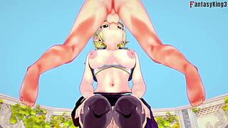 露西·哈特菲利亚在透明服装中深喉吸鸡巴，来自妖精尾巴漫画