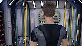 Wow! Busty ebony milf gets jealous after wild fucking in space. Stranded and craving more!