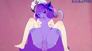 Nu Pot Opri Creampie-ul în Minato Aqua și Ookami Mio în Acest Hololive Hentai