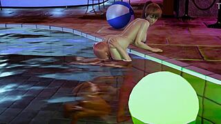 当Honoka和女孩在3D动作中狂舔时，我感觉超激烈