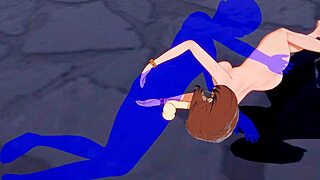 Эй, глянь как Урарака делает подмышечный минет и минет в этом My Hero Academia хентай анимации.