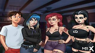 لماذا تفرك كسها في سمر تايم ساغا 90؟