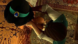 Йо, Флинн трахает Джасмин стоя в пародии на Аладдина! 🔥