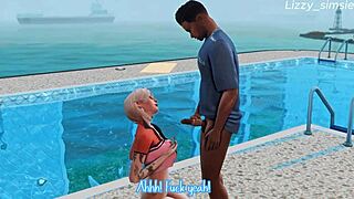 Bonde Wordt Wild in de Gym Met 3D Animatie uit Sims 4