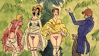 Hey, tjek disse vintage erotiske tegninger fra dengang.