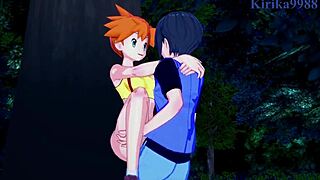 हेय, मिस्टी, कासुमी, और माय हरुका, इंटेंस पोकेमॉन हentai एक्शन के लिए तैयार?