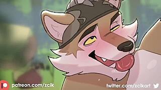 Animasi Fortnite furry teroka adegan petualangan dalam gaya terperinci