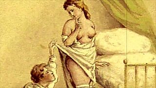 Odhalené vintage erotické kresby